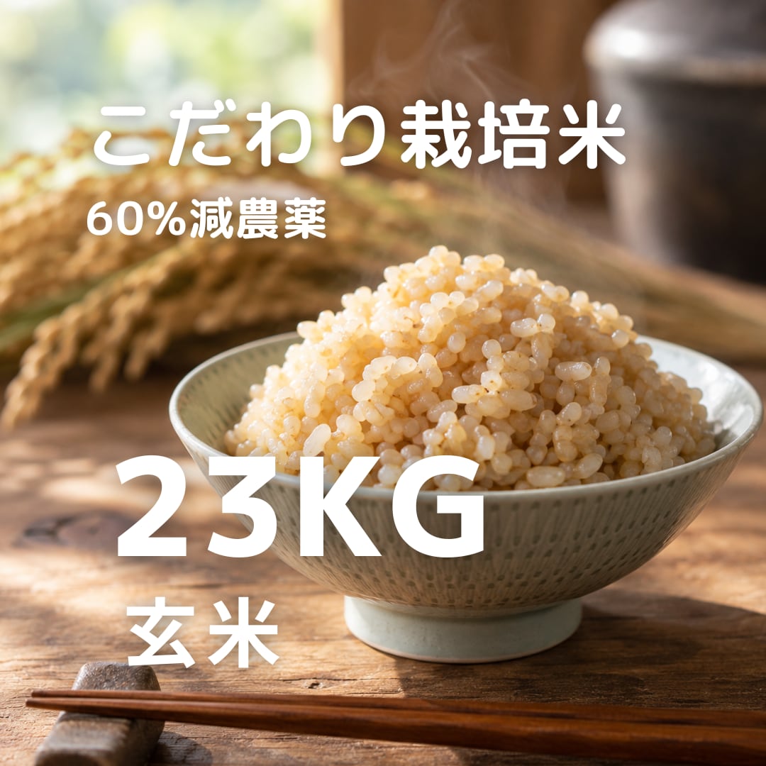 R8年産 冷めても美味しい こだわり栽培米 玄米 23kg