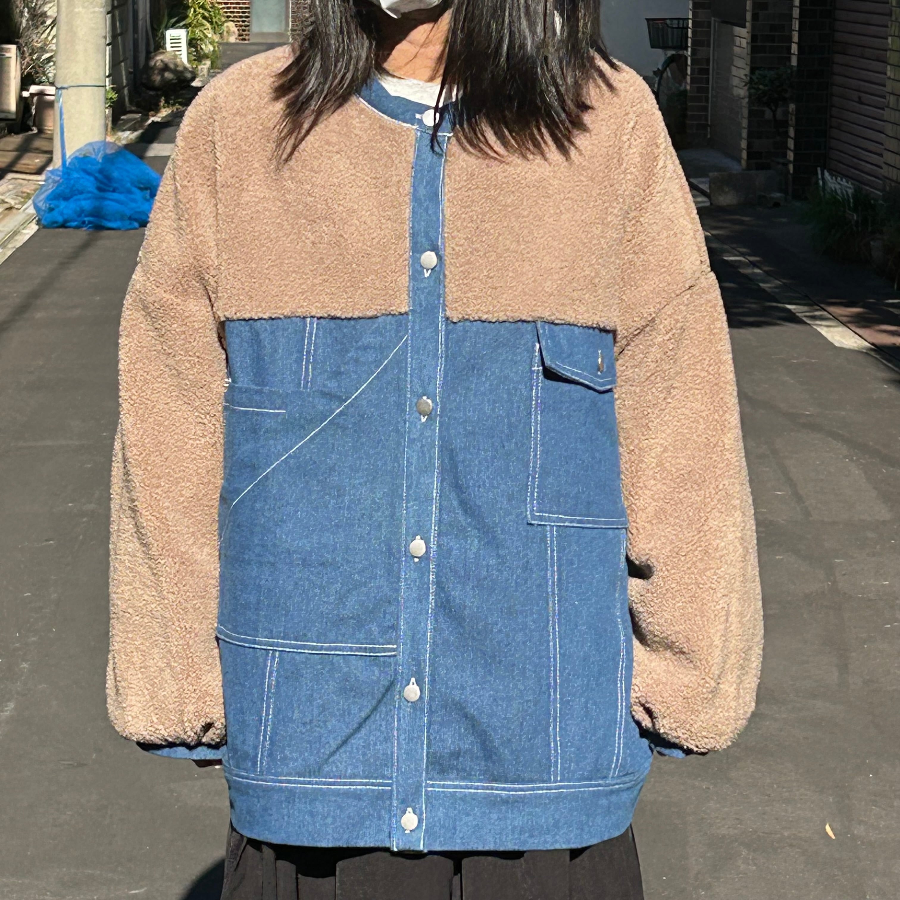 ボアドッキングデニムジャケット(A251495L) | JOLIE