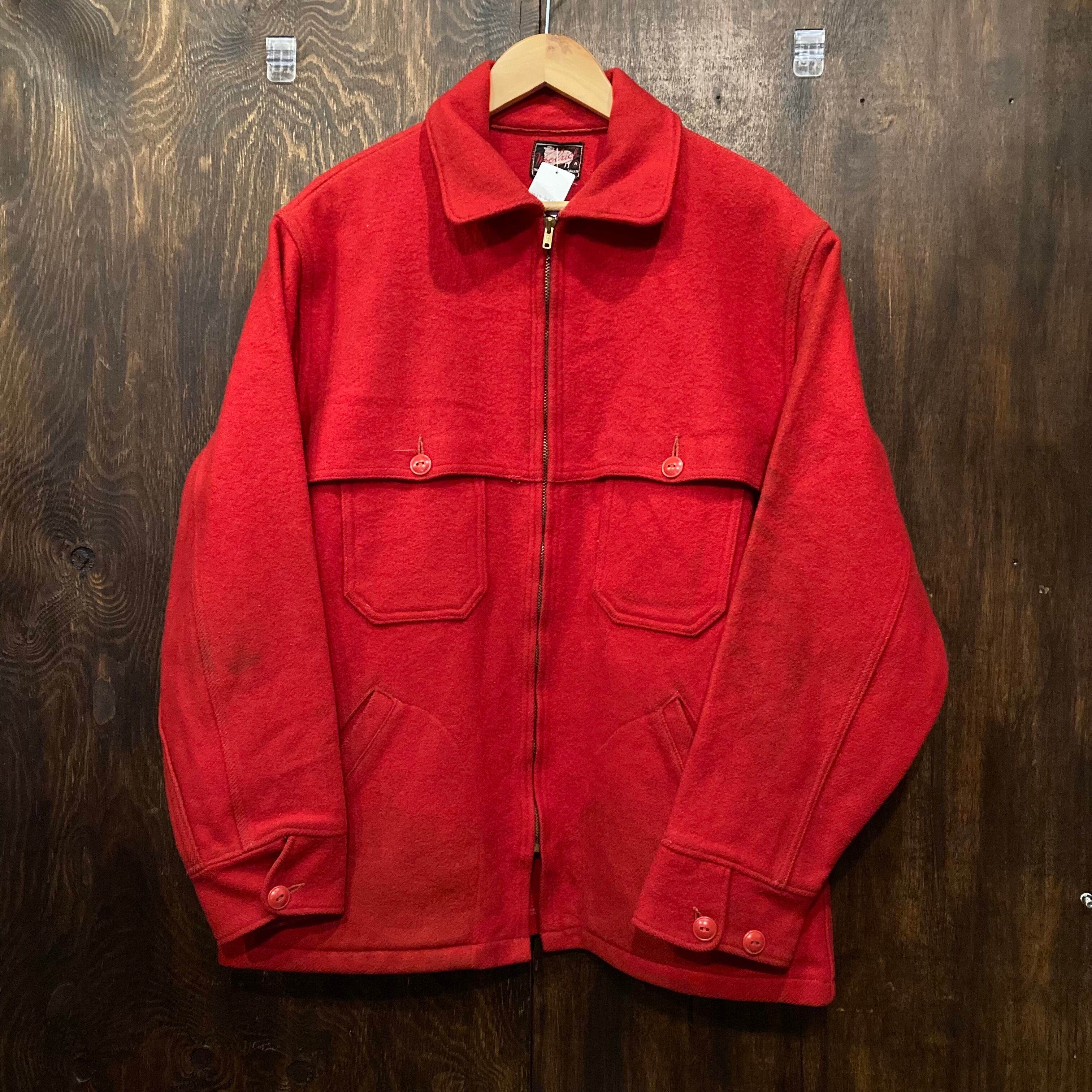 50sUSA Woolrich 50s ビンテージ ウールジャケット talon - ブルゾン