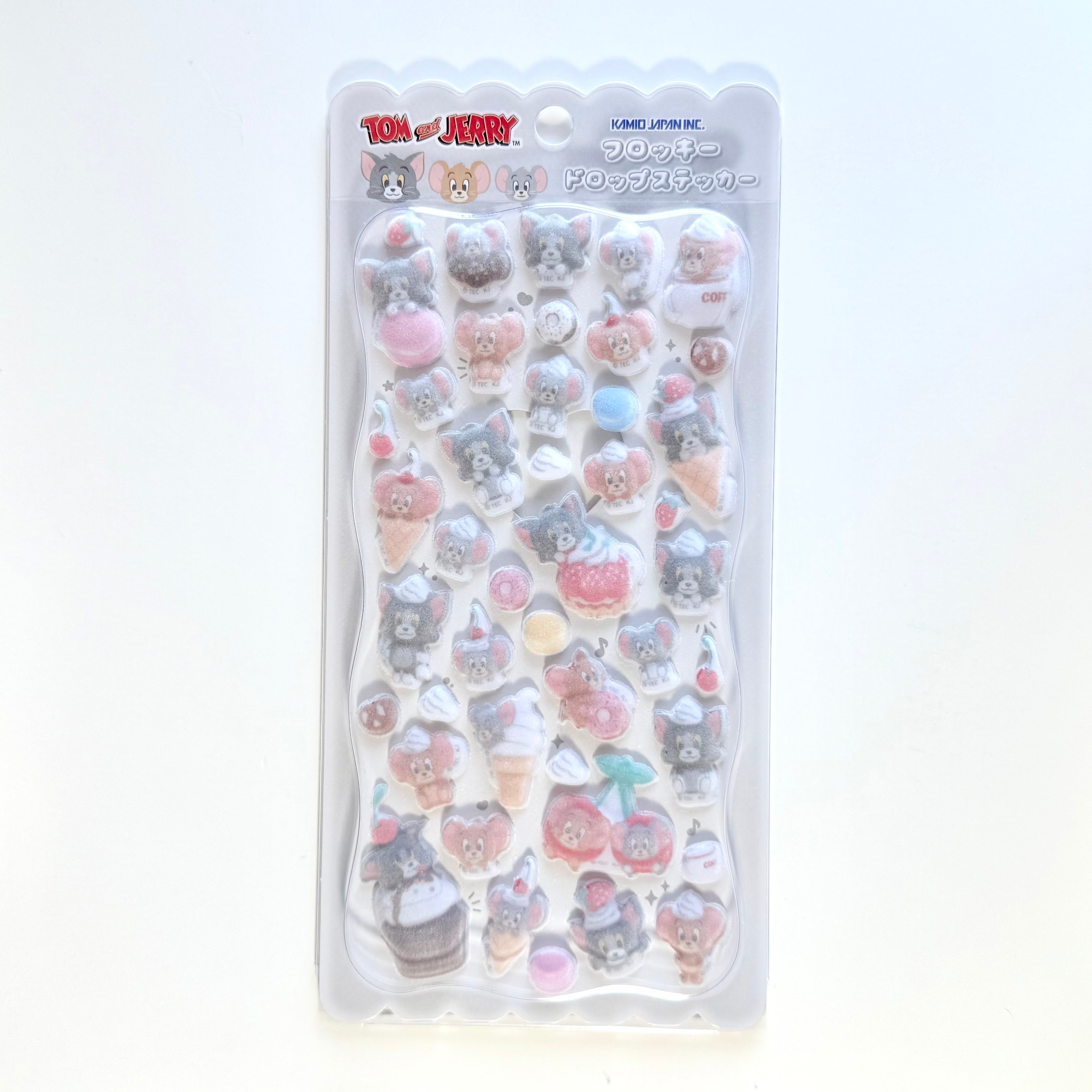 フロッキードロップステッカー/トム＆ジェリー | 雑貨屋まめごはん