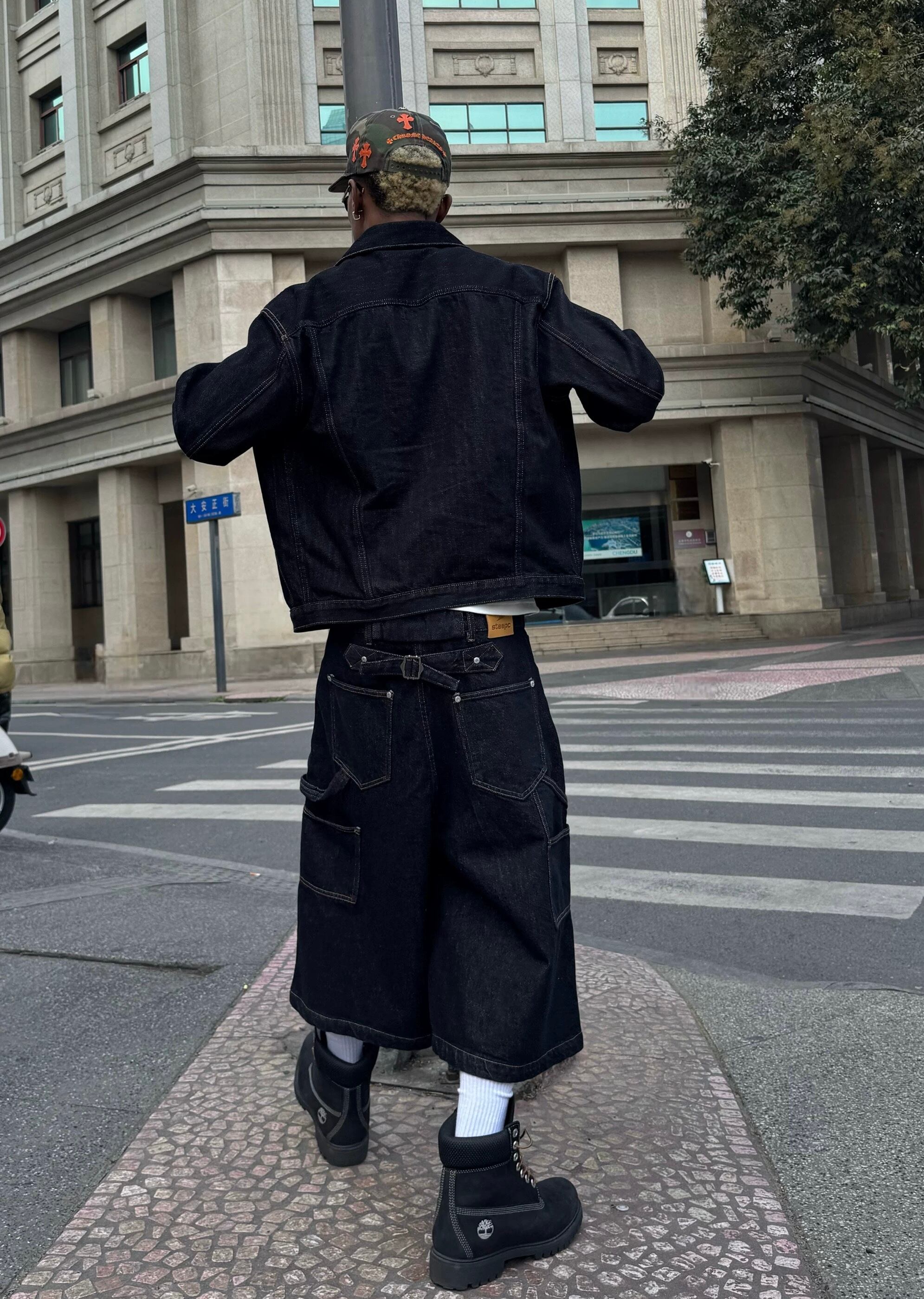 Opium super wide denim jorts ハーフデニム | Juns garment service