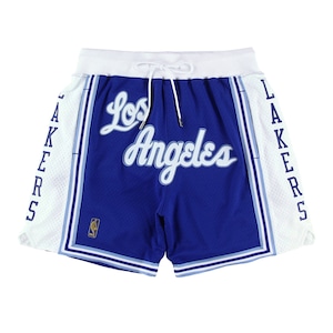 【JUST DON×Mitchell &Ness】NBA JUST DON BLUE 7 INCH SHORTS LAKERS