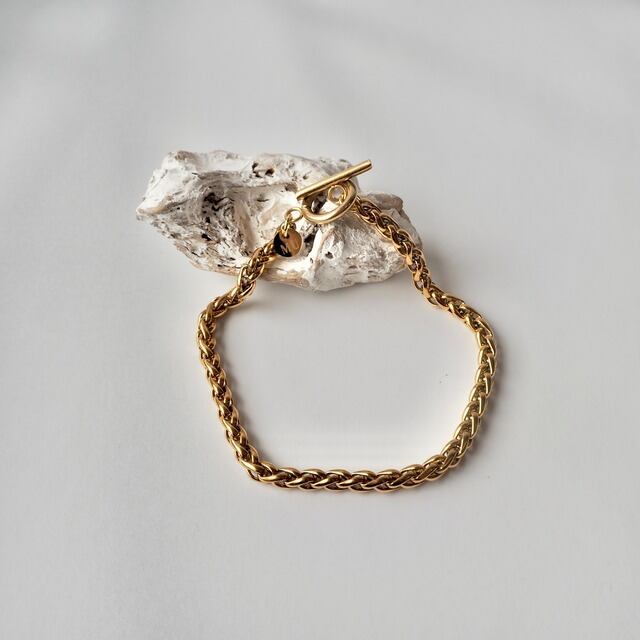 フォックステールチェーンブレスレット ＜オールサージカルステンレス