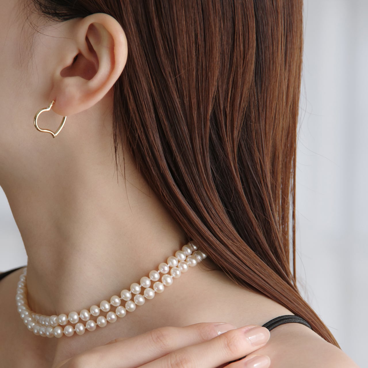 K18イエローゴールド ハートフープピアス 【MKY0115P1】 | MONICE/モニス