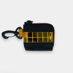 vibram micro case (black×orange) glow-in-the-dark zip