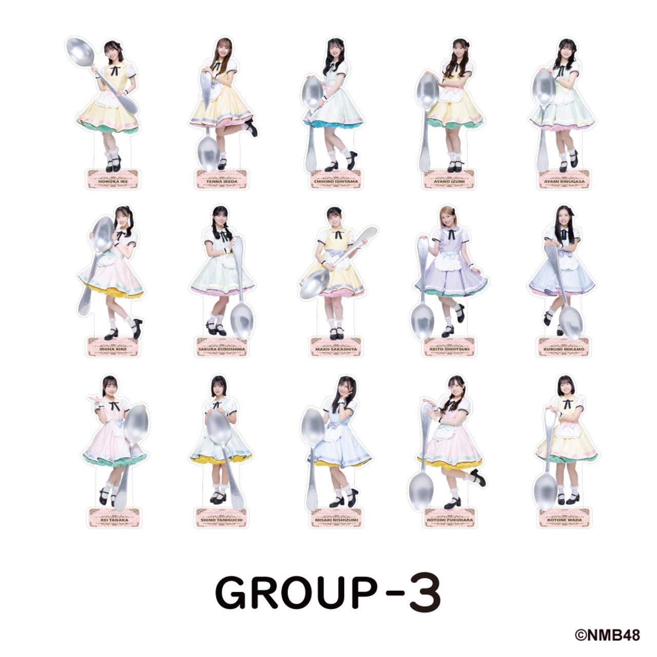 NMB48 × good spoon トレーディングアクリルスタンド 【グループ1・2・3】