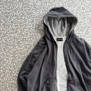 Dickies / double face zip hoodie  sizeL〜XL相当