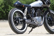Tapered cone slip-on exhaust "BLACK" for SR400/500