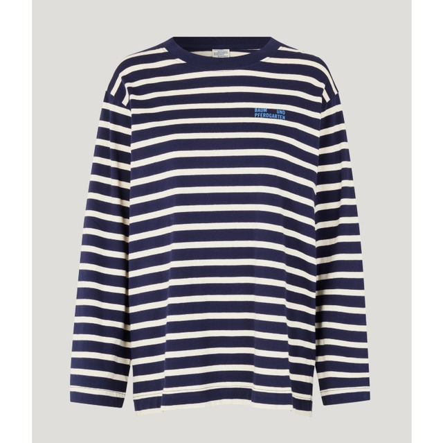 BAUM UND PFERDGARTEN　JEEVANA TOP　NAVY STRIPE