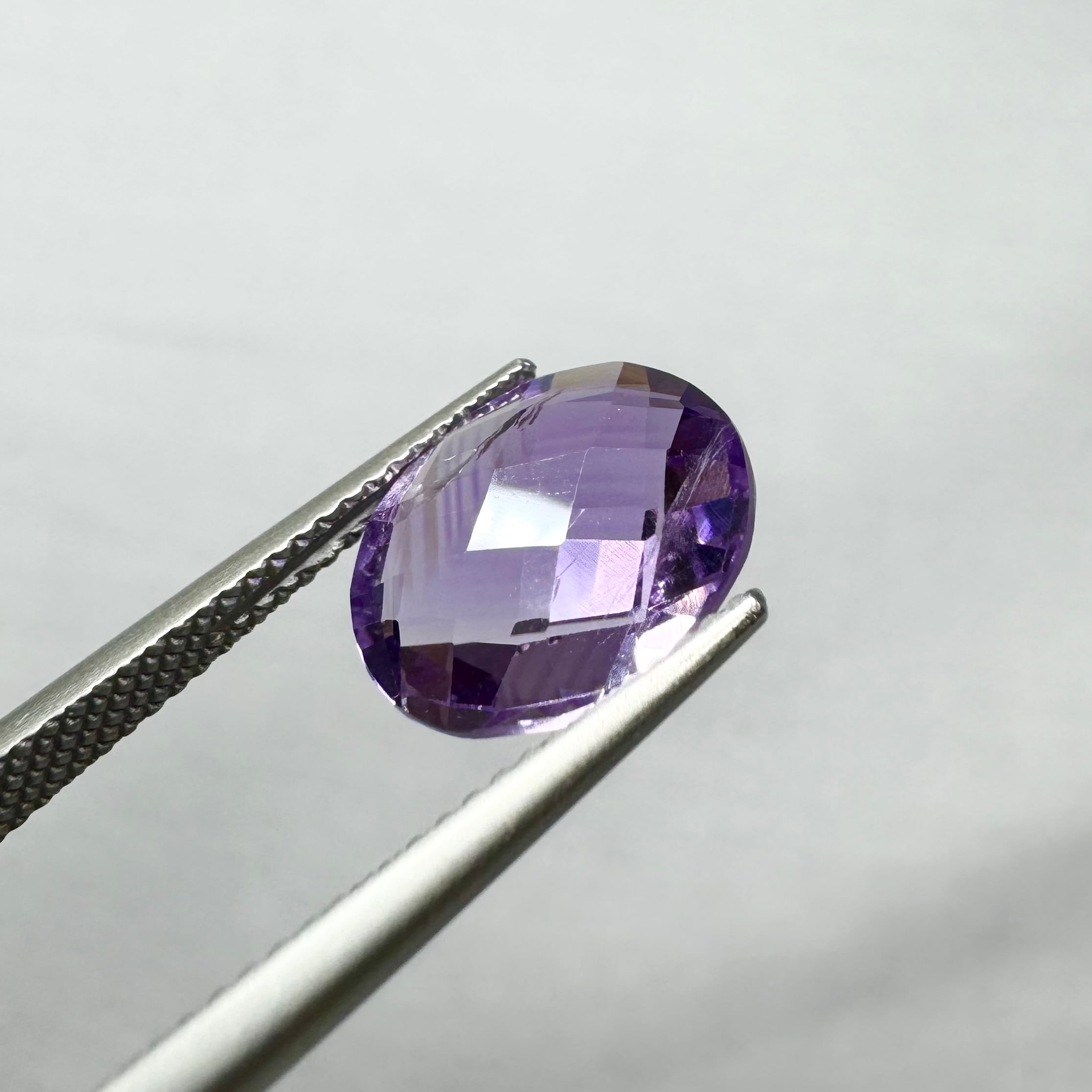 【Wチェッカーカット】アメシスト 3.83ct《RR-32》