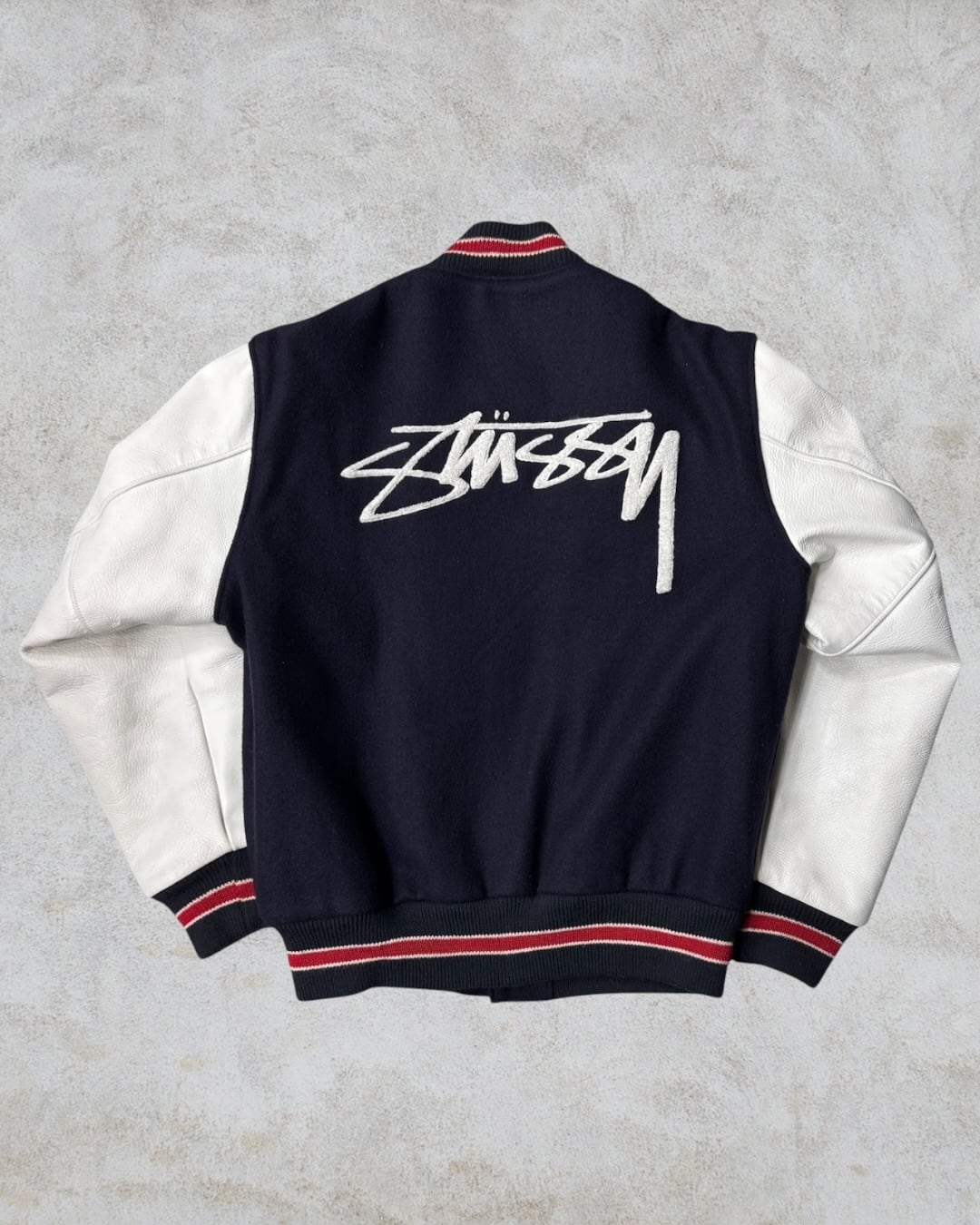 Special!!】00's old stussy Varsity Jacket “1000着限定” “シリアル