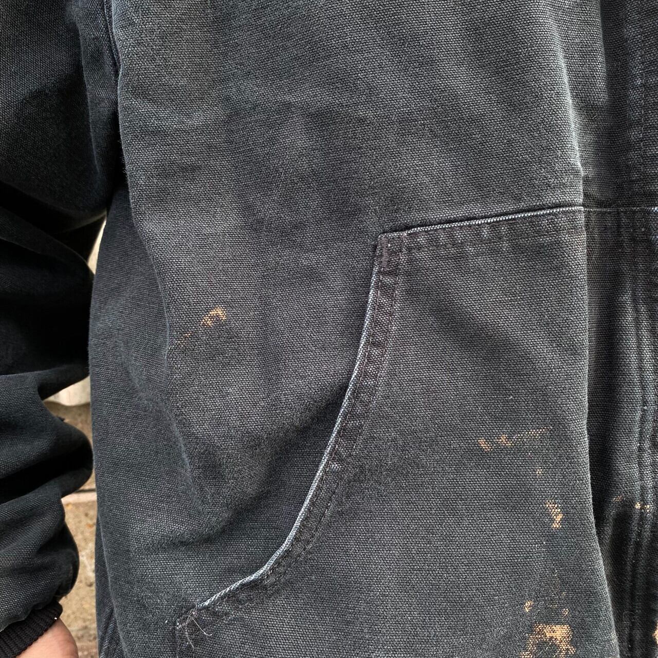 90年代 USA製 Carhartt カーハート 企業ロゴ刺? アクティブパーカー