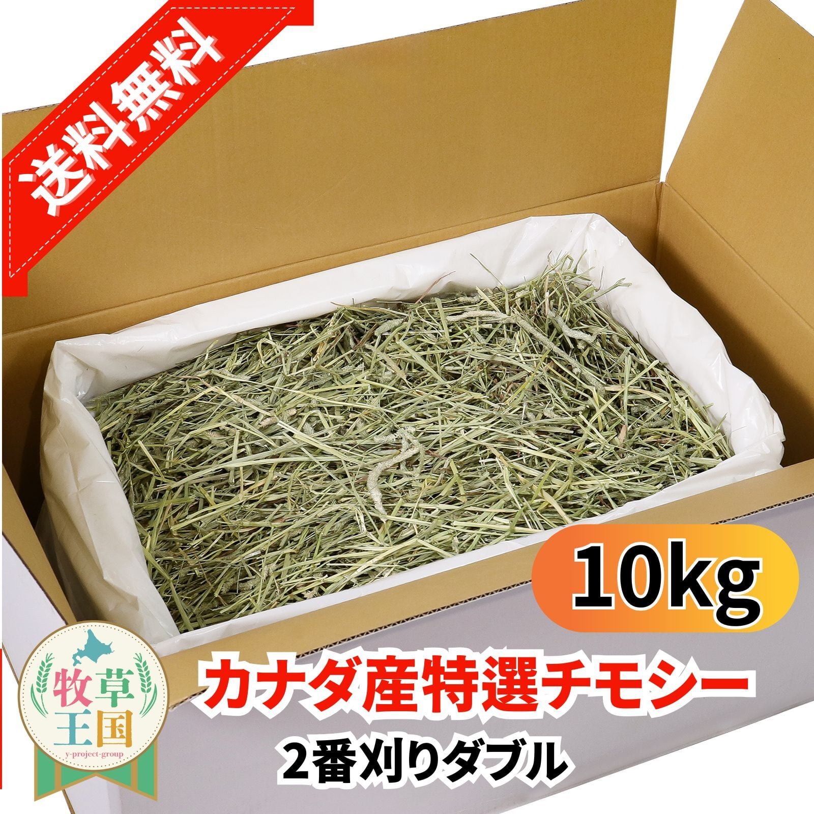カナダ産プレミアムチモシー2番刈りダブル 500g×6袋 | うさぎの牧草
