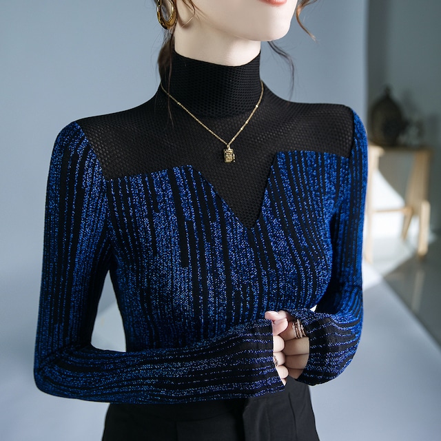 シアーライン スリムフィットトップス ds1005