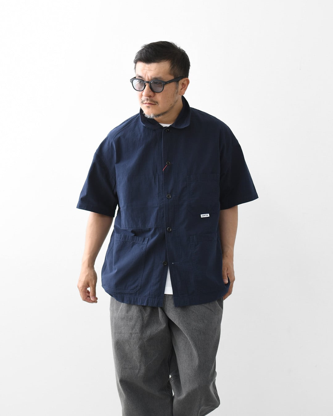 DANTON [ダントン] M COVERALL S/S SHIRT [DT-B0239MUG] カバーオール