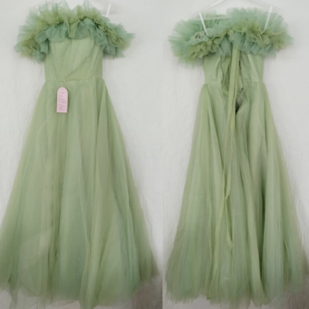 ボリュームチュール ロングドレス D1137 | 演奏会・ステージ