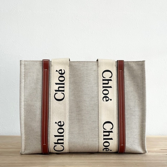 Chloe クロエ woody ミディアムトートバッグ