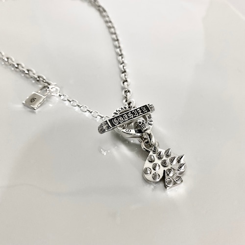 SPIKE:SPADE NECKLACE T-BAR / スパイクスペードTバーネックレス