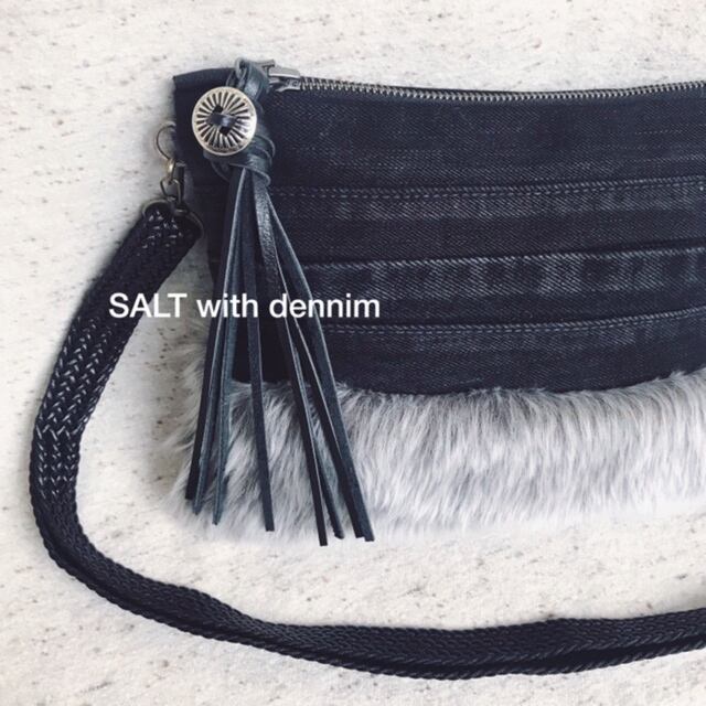 BlackDenimショルダーポーチ No.4510