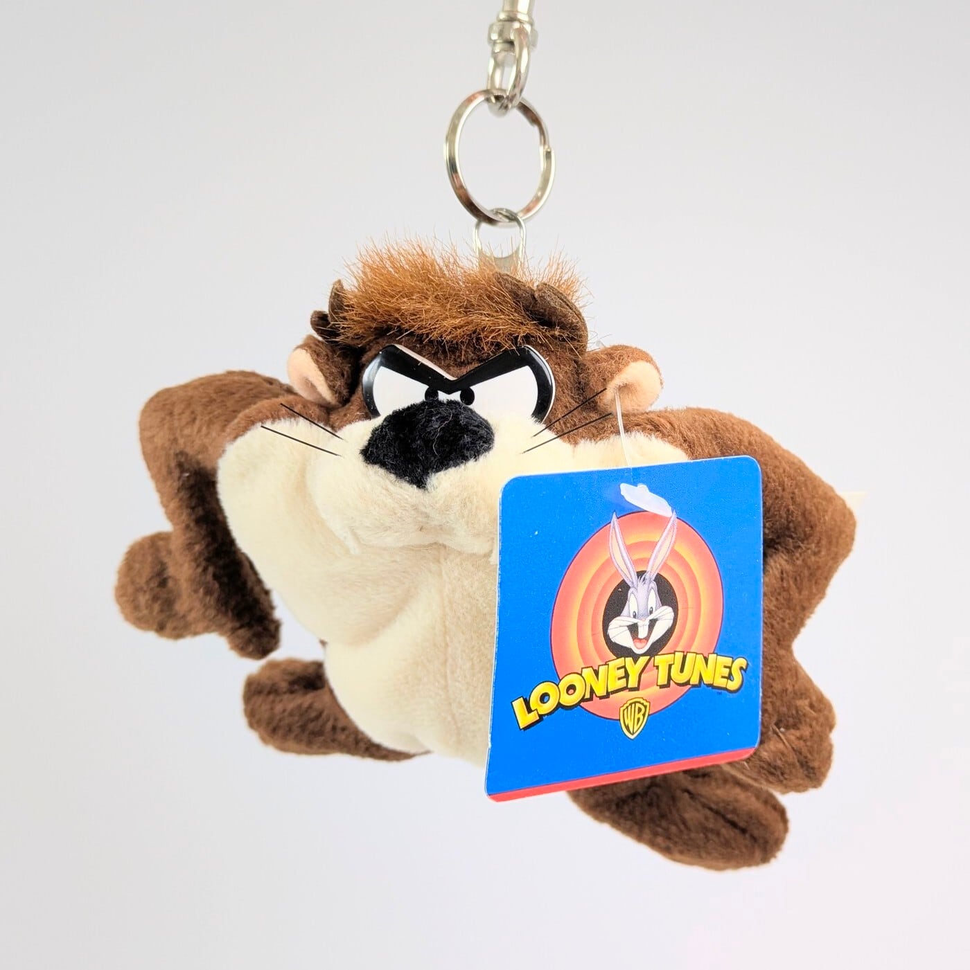 ☆VINTAGE 1999☆【 Looney Tunes ( ルーニーテューンズ )】 タズマニアンデビル / TAZ / ファスナー付きマスコットキーホルダー / ぬいぐるみキーホルダー / コインケース 〚アメリカン雑貨 アメトイ〛