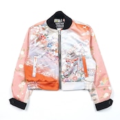 【BJK-L014】再構築リバーシブル着物ボンバー KIMONO REVERSIBLE BOMBER JACKET