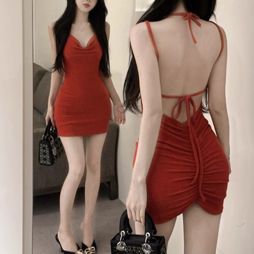 2色／バックシャンキャミワンピ ・13202