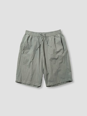 ATON　TRAVEL NYLON WIDE EASY SHORTS　GREEN　PRAGCM0301