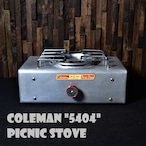 コールマン ピクニックストーブ シングルバーナー 5404 シルバー 1950年1960年 ビンテージ ストーブ COLEMAN アメリカ製 完全分解清掃 メンテナンス済み