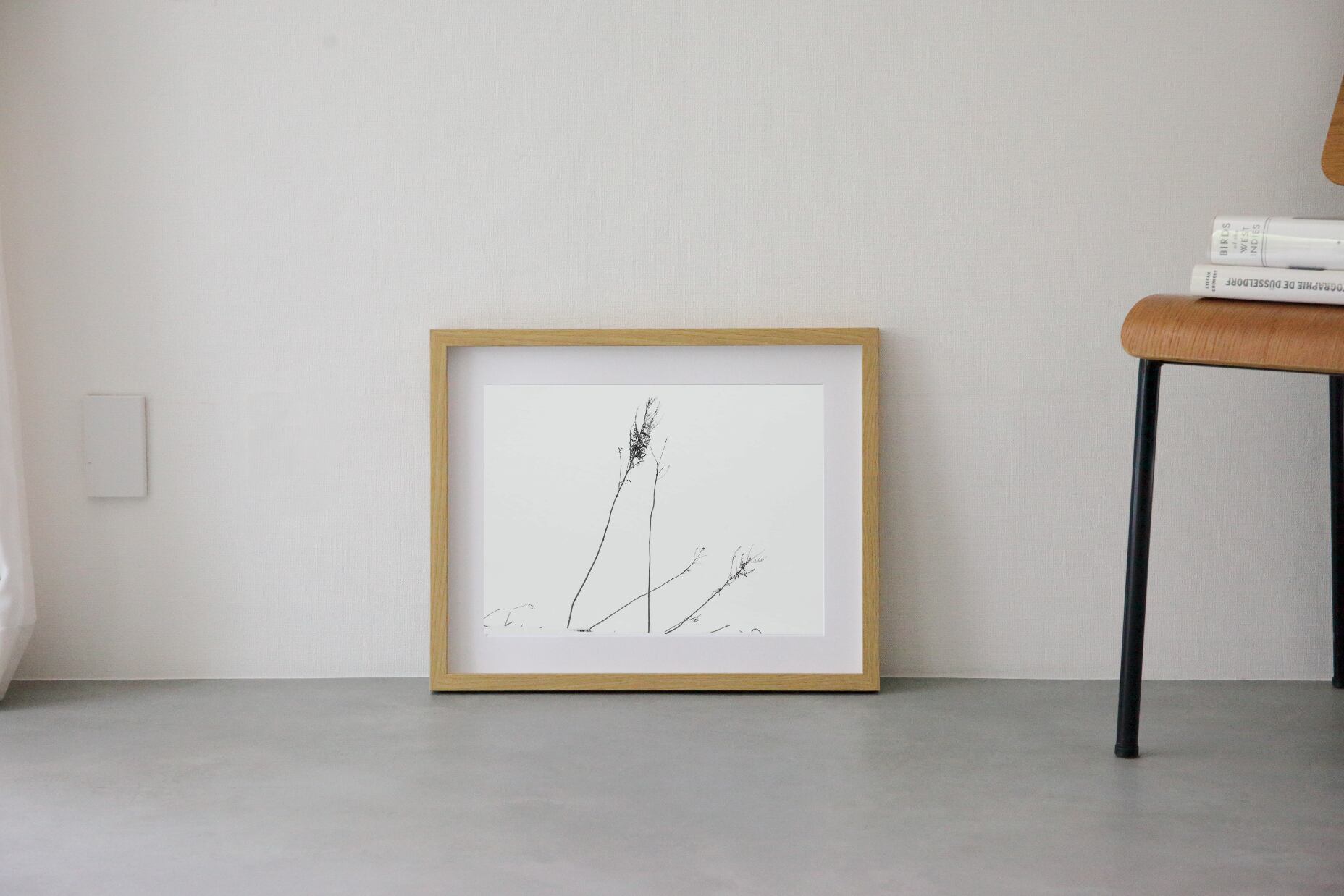 Minimalism #2 wooden frame 52cm×42cm付き ( M )