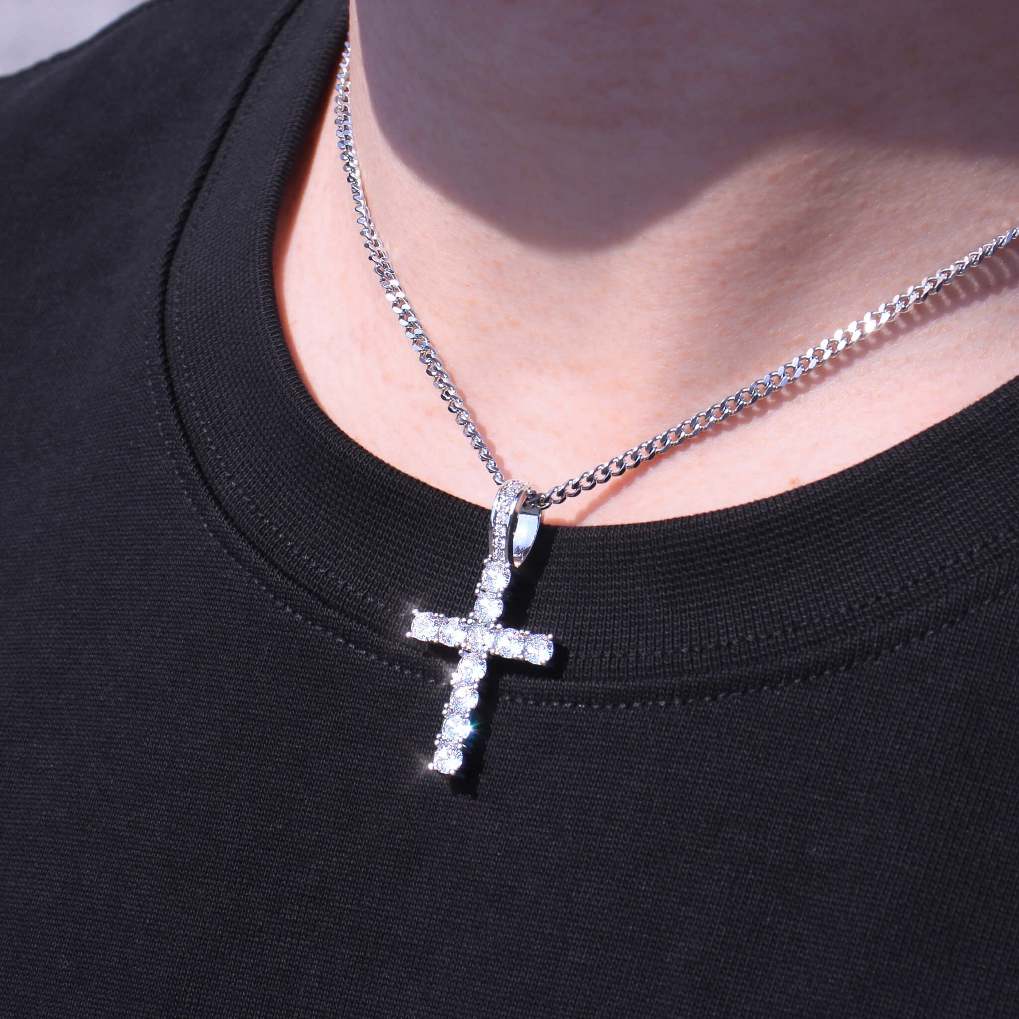 アクセサリー mand Iced Out Cross Necklace MP1-32 | MALIARE