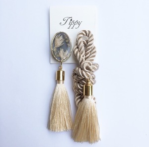 rope tassel pierce / earring