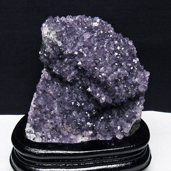 アメジスト クラスター ウルグアイ産 アメジスト 原石 amethyst 台座付属 花型 一点物  182-7122