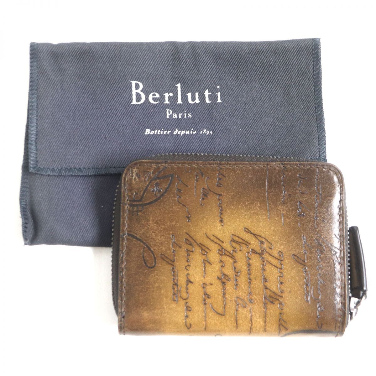 美品 Berluti ベルルッティ カリグラフィ ケース 財布 ベルルッティ 美品 Berluti ベルルッティ カリグラフィ コインケース