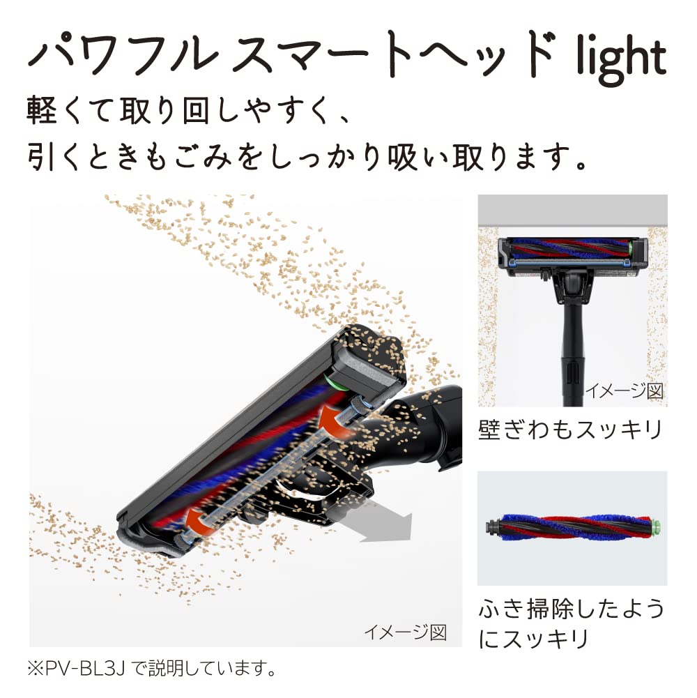 日立 掃除機コードレス スティッククリーナー 軽量 1.1Kg 自走式 LED