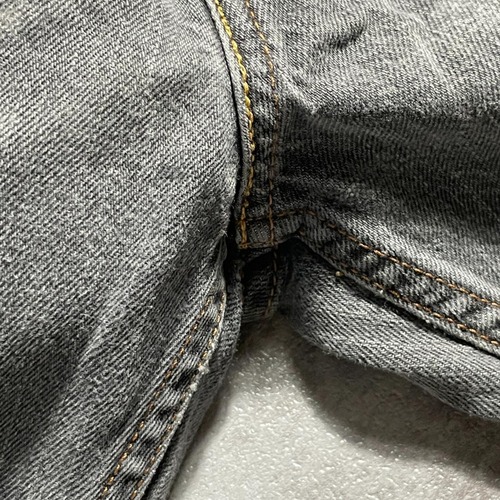 【W40 L32】 メキシコ製 usa levi's 先染ブラック 559 詳細写真11