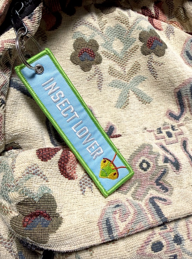 INSECT LOVER 刺繍タグキーホルダー