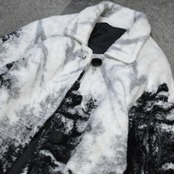 animal pattern fleece jacket
