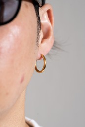 【simple hoop pierce・20mm】 / GOLD