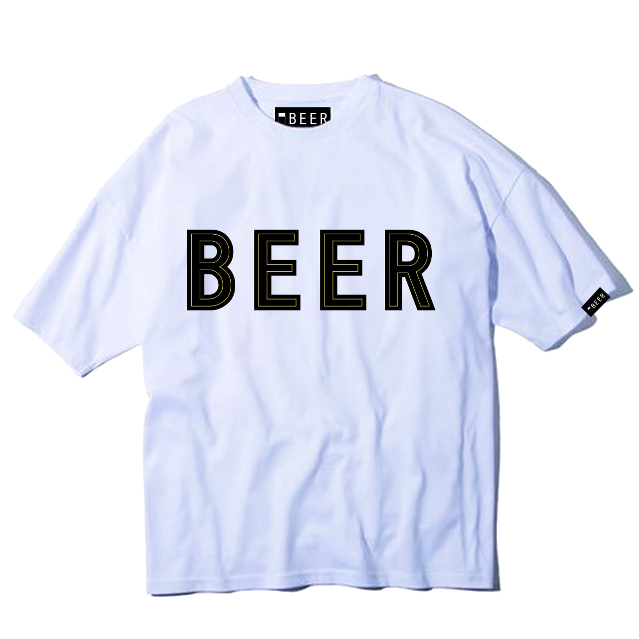 BEER アップリケロゴT