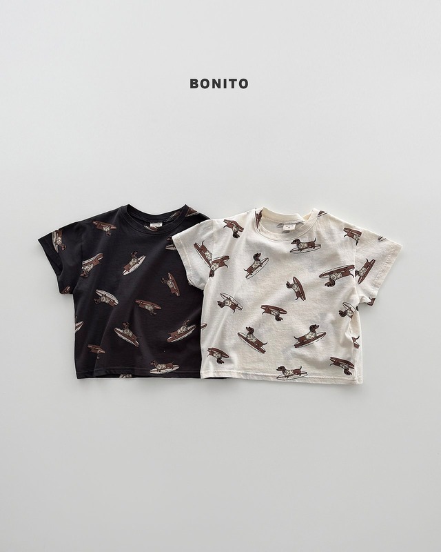 〘即納〙S size _ BONITO / kids) surfing dog T