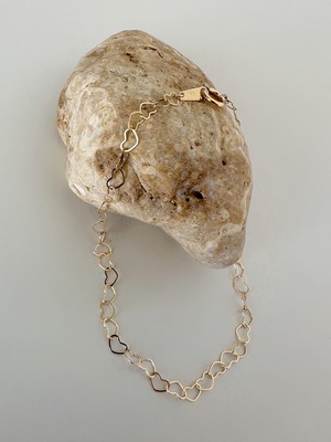 K18 Heart chain bracelet