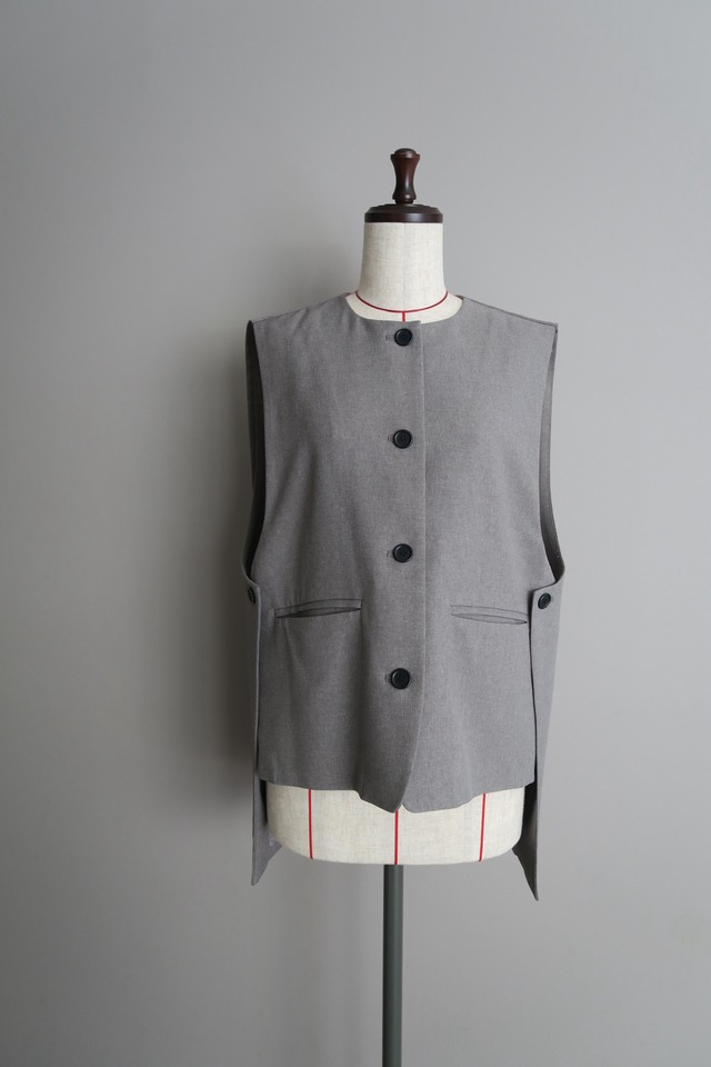 セーラーカラーベスト_グレー
