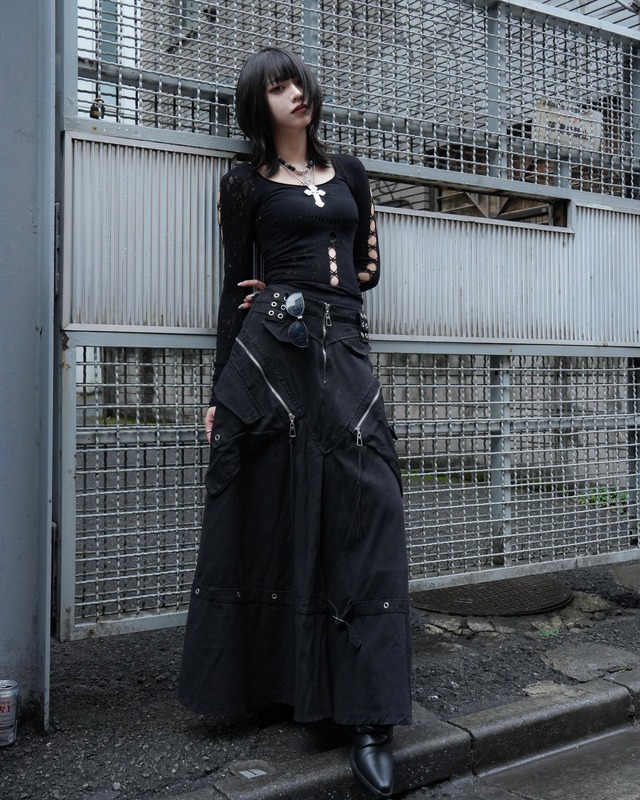 dark long skirt