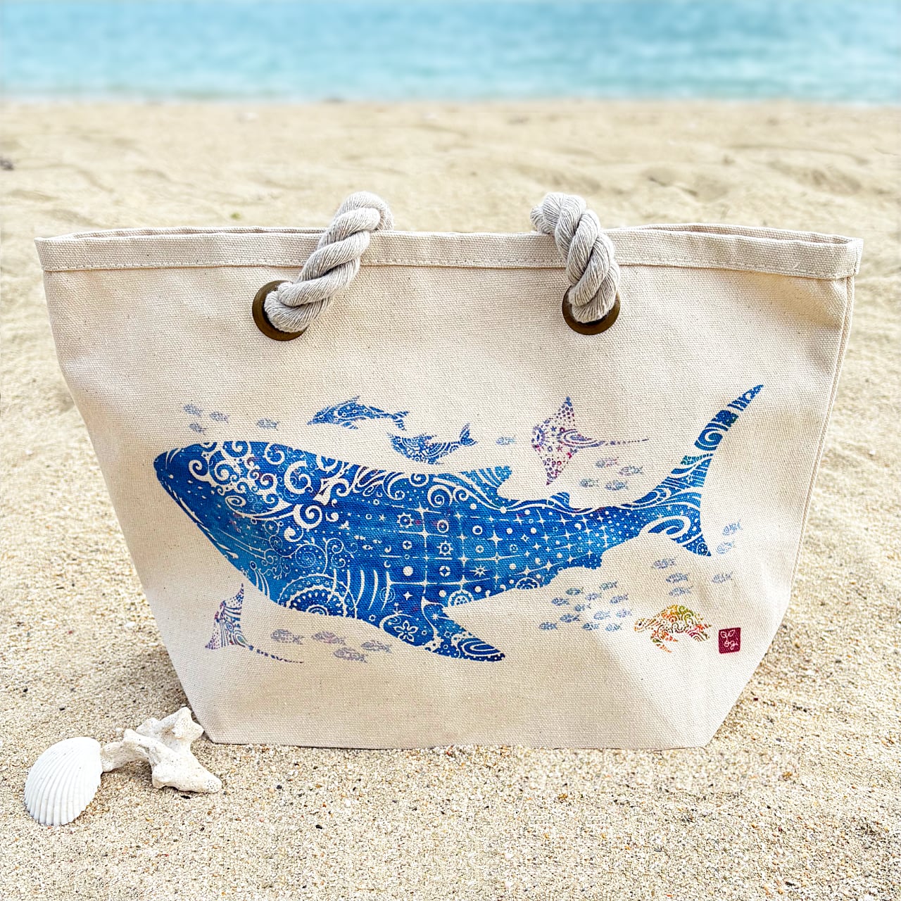 トートバック「ジンベエザメ」 | 夏至南風-Masayuki Yogi-Goods Series