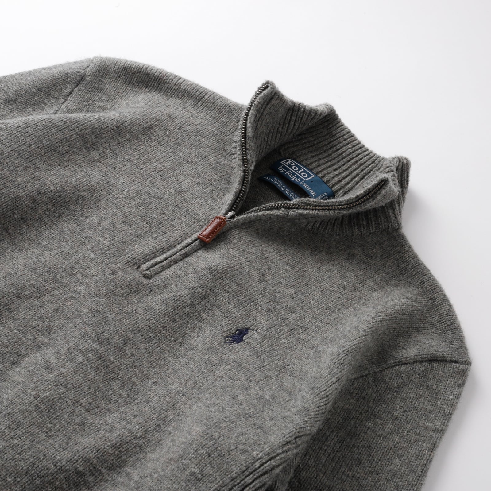 極美品】Polo Ralph Lauren half zip Knit sweater size M mint 