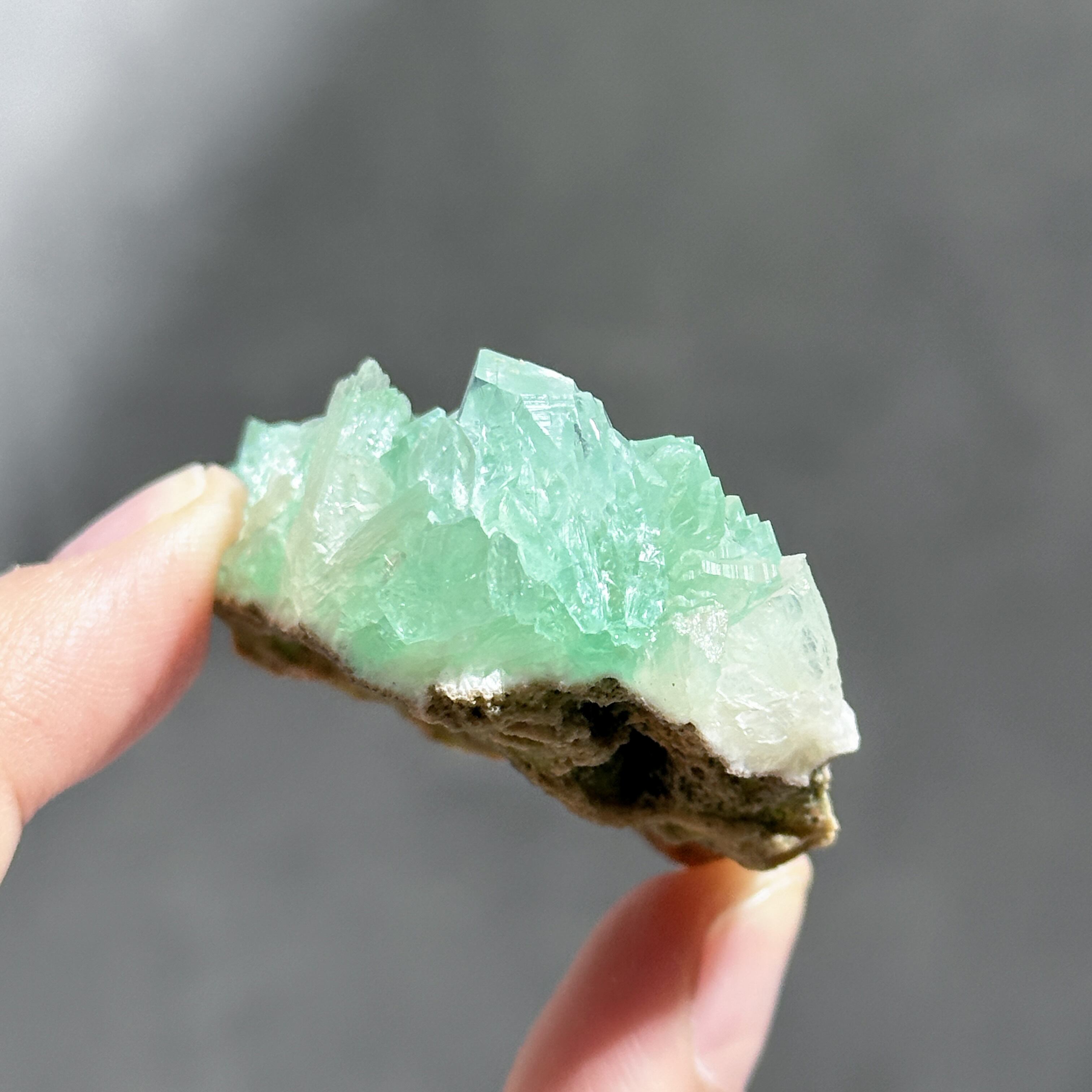 グリーンアポフィライト＆スティルバイト 73◇ Green Apophyllite