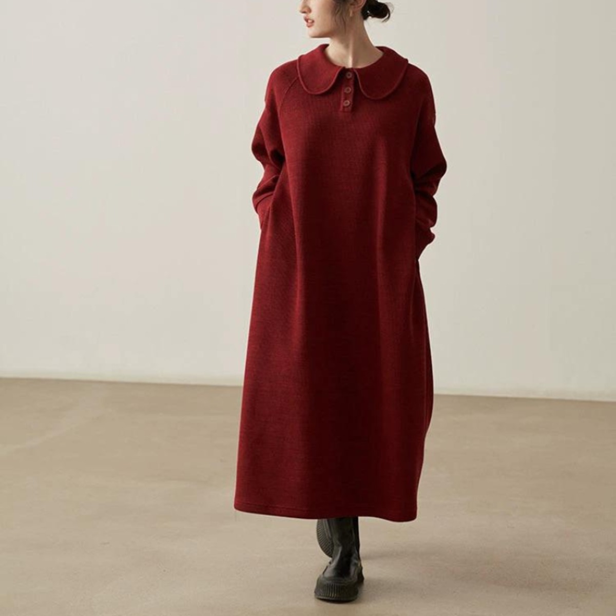 最終セール!★L'ecole Des Femmes ピーターパン襟 ワンピース OUTLET】30%OFF SALE PINKHUNT セーラー衿ワンピース 9550K