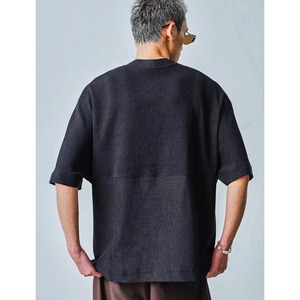 Washed mock neck tee 1486