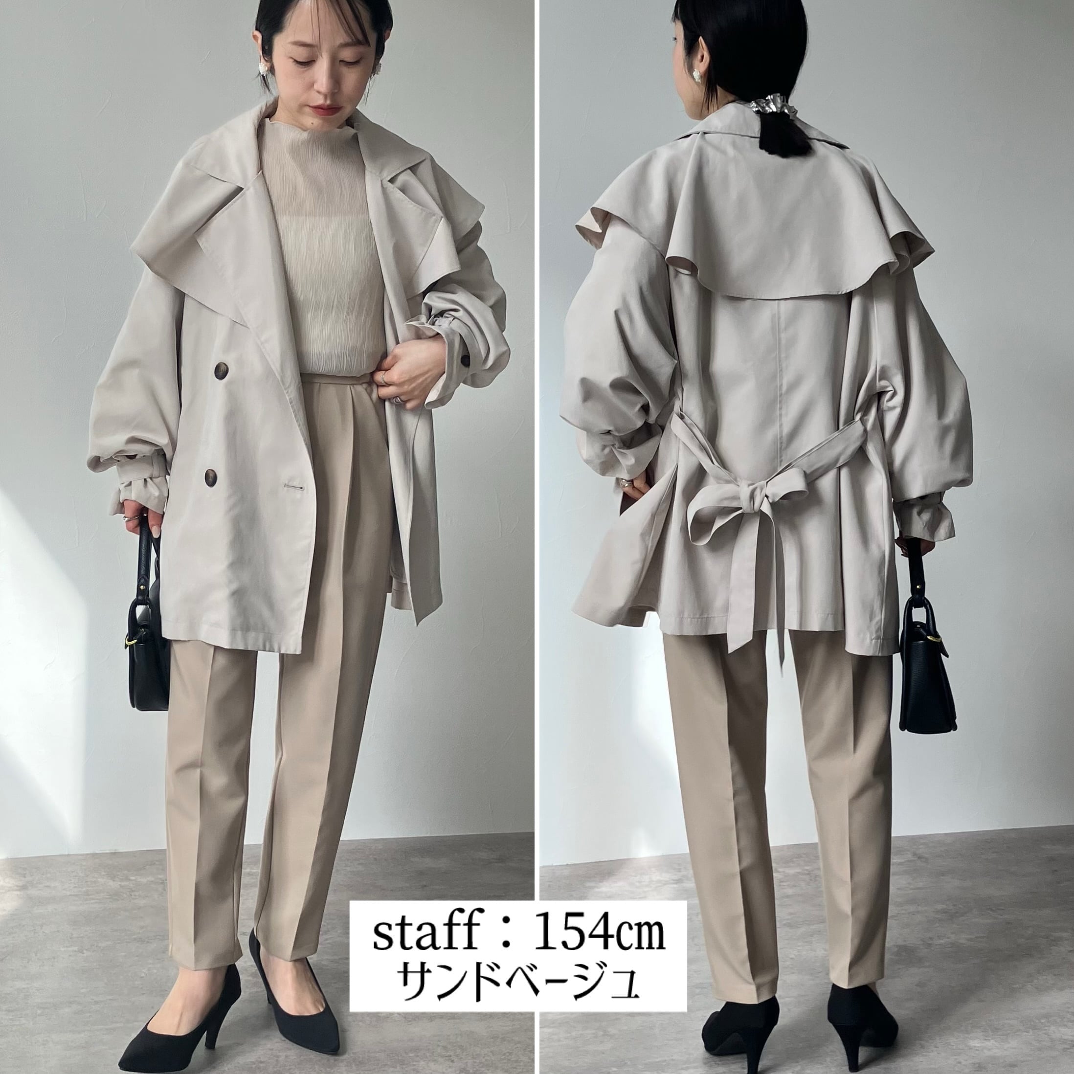 ポンチョ風ミドル丈コート【y8014-z】宅配便送料無料/宅配便発送 | zena