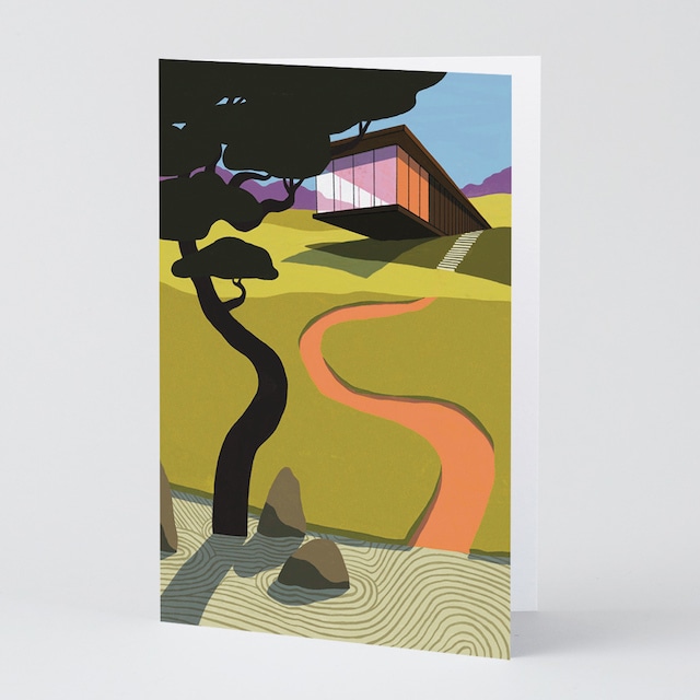 WRAP "Hill House"  ART CARD  Artwork by Maaike Canne